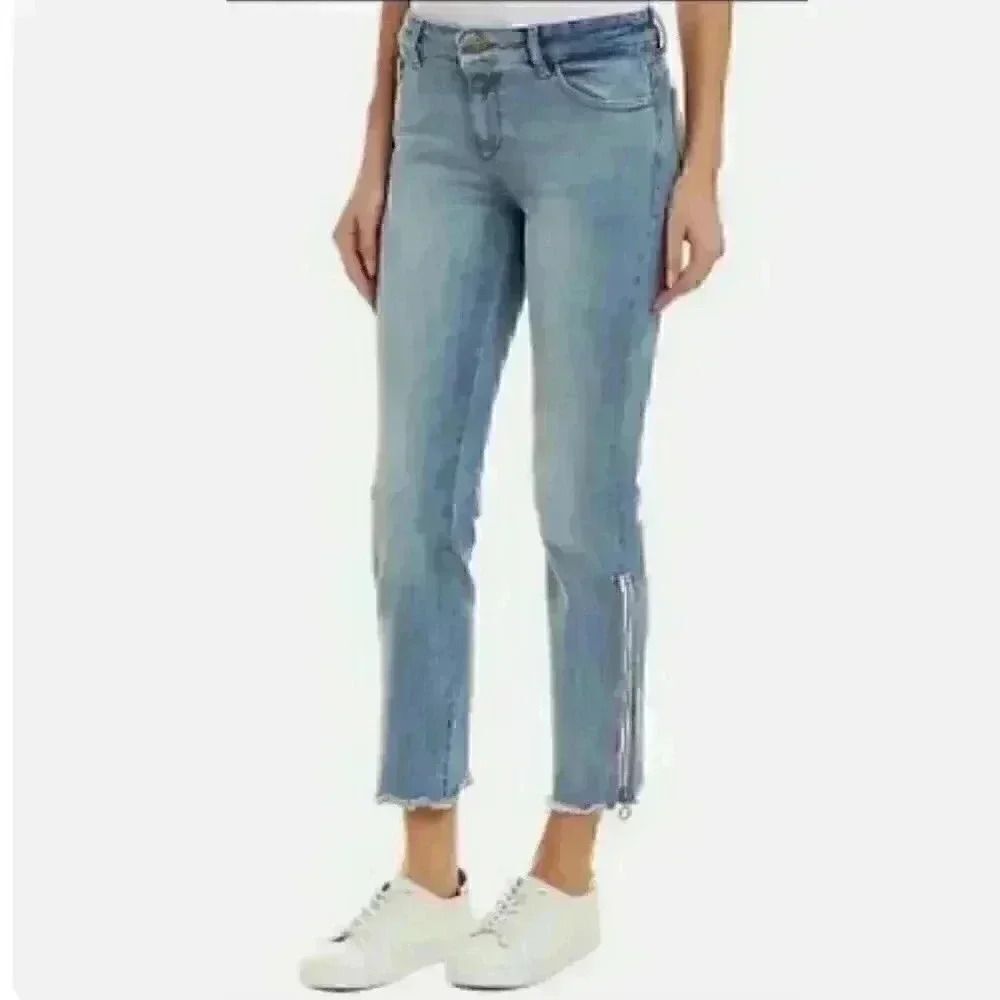 DL1961 Mara Instasculpt Straight Ankle Zip Jeans Size 28